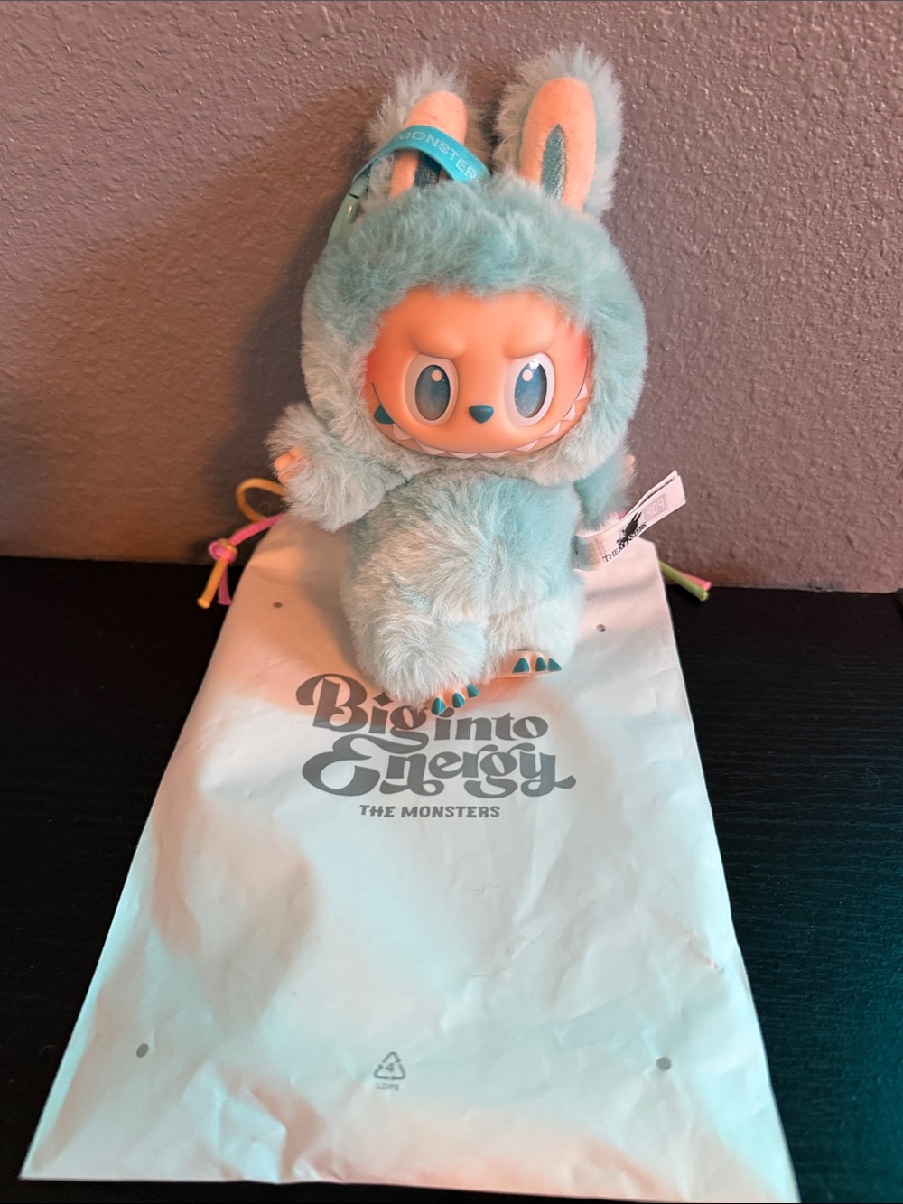 Big into Energy Plush - Tye Dye Aqua